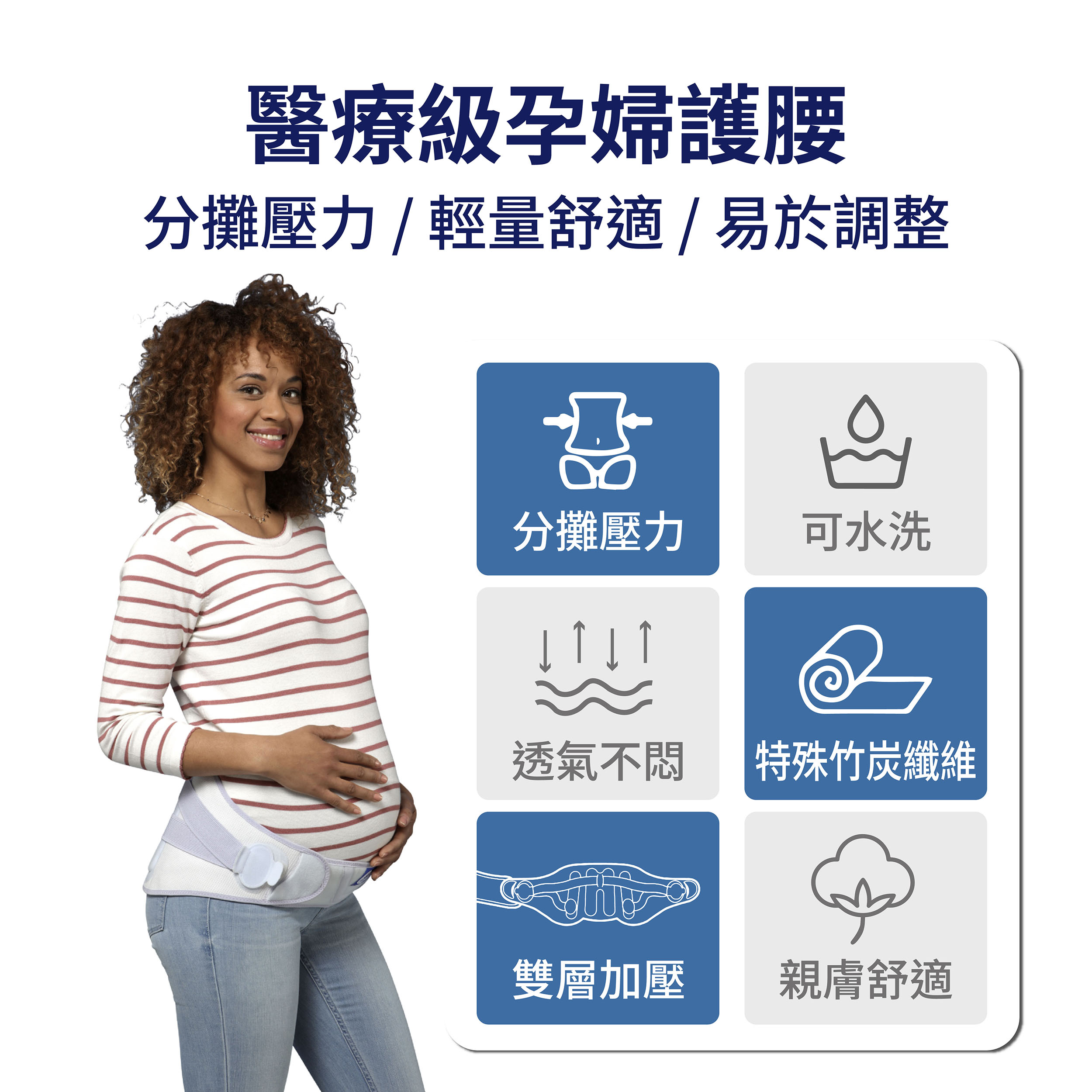 法國途安 0805 醫療級孕婦護腰