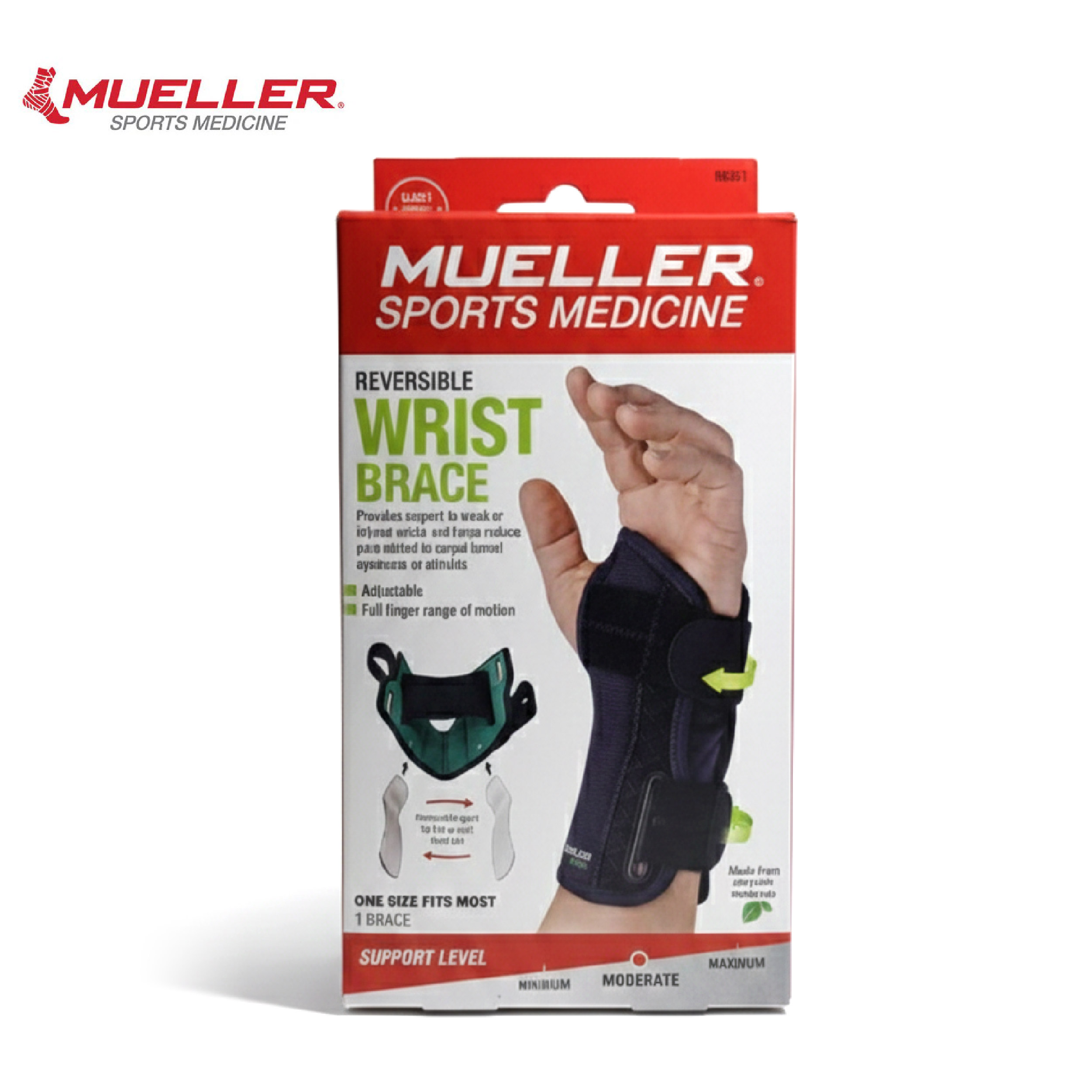 Mueller 慕樂 86381 可調式手腕護具 產品外盒